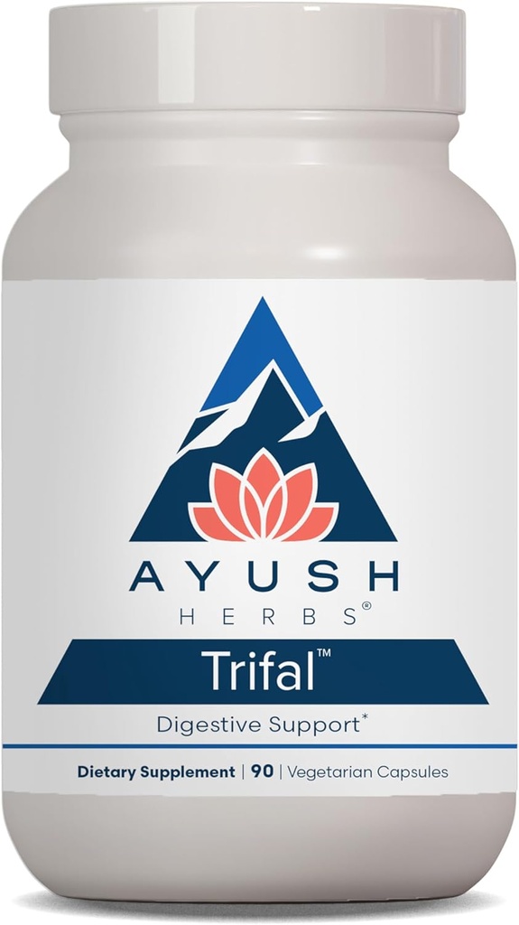 Ayush Herbes Trifal Soutien digestif avec Amla - Triphala Supplément pour les femmes et les hommes, favorise la digestion équilibrée, riche antioxydant, fait avec des ingrédients biologiques - 90 capsules végétariennes (1 comte)
