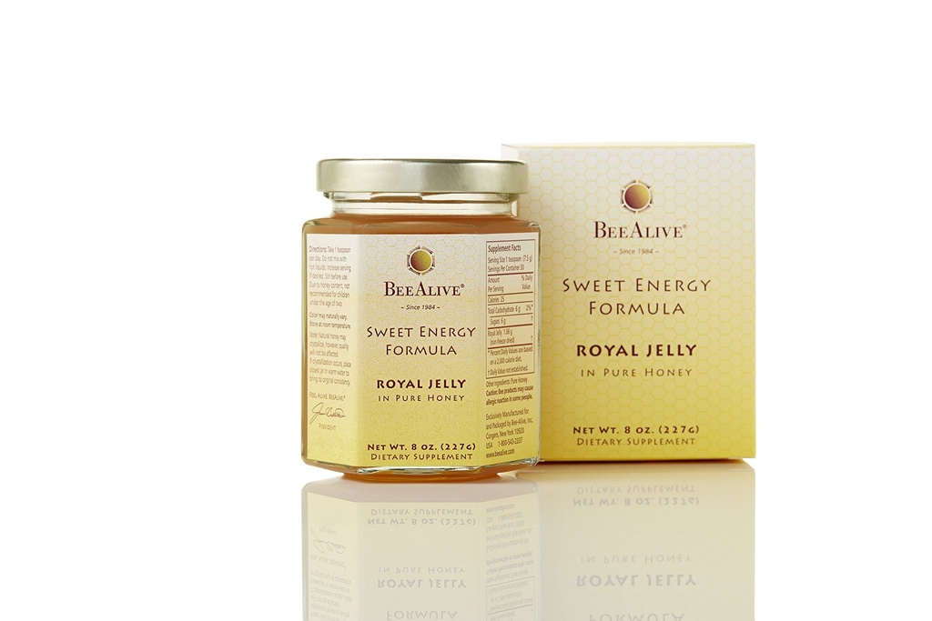Formule d'énergie douce (récolte de la reine) Gelée royale et miel