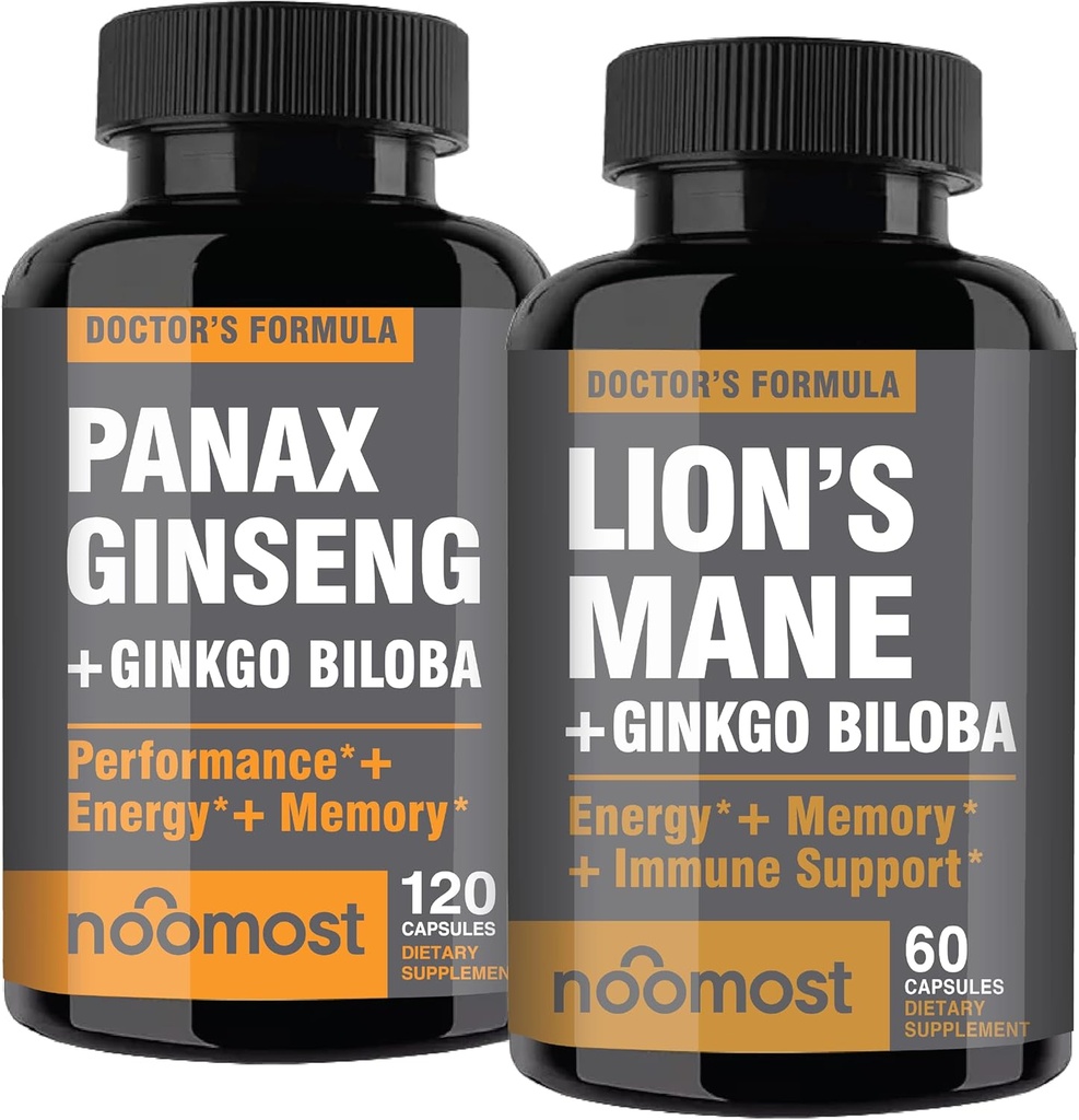 Le plus grand Panax rouge coréen avec des suppléments de Lions Mane avec Ginkgo biloba pour la santé et le style de vie.