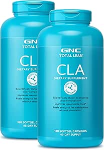 GNC Total Lean CLA.Améliorer la composition du corps & Lean Muscle Tone, Carburants Fat Métabolisme et énergie sans stimulants.