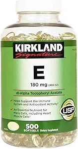 Kirkland Signature vitamine E 180mg, 500 Softgels (2paquet)