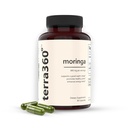 Moringa Capsules 800 mg - 60 Capsules, Moringa Pure Capsules, Powerful Green Superfood, Sans gluten, Non-OGM, Énergie, Peau, Immune & Gut Health, Fabriqué aux États-Unis