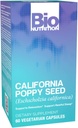 Bio Nutrition California Poppy Herbal Supplement 60 Capsules Végétariennes