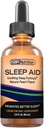 Natural Sleep Aid Liquid Drops with 5 mg Melatonin | Suntheanine, Chamomile, GABA, Wellness Formula | Soothing Extra Strength Sublingual Supplement Supports Sleeping, Sleeplessness, Jet Lag | 2 fl oz
