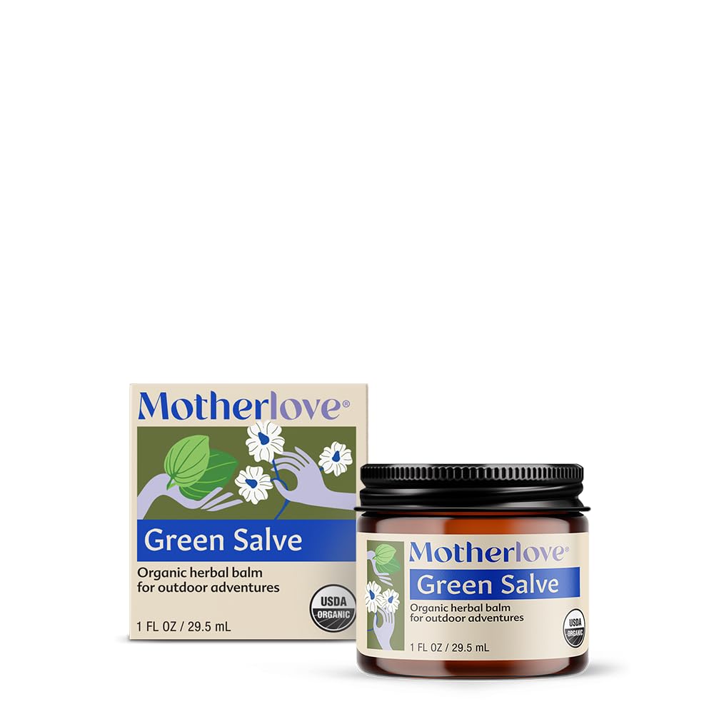 Saveur verte de mère (1 oz) Aventure en plein air amie de la famille Onguent pour apaiser la peau - USDA Organic