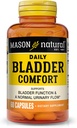 MASON NATURAL Daily Bladder Confort, 30 jours d'approvisionnement avec Calcium, Graine de citrouille et Soja Germ pour soutenir la fonction normale Bladder