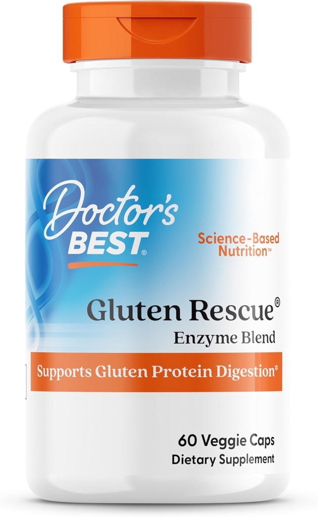 Le meilleur Gluten Rescue de Docteur avec Glutalytic, Non-OGM, Vegan, 60 Compte (paquet de 1)