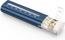 Zannaki Aluminium 7 jours organisateur hebdomadaire de pilules, cas de pilules de voyage portable avec trois couches scellé, boîte quotidienne de pilules de grande capacité mignon, contenant de support de pilule pour les vitamines, pilules, suppléments et médicaments