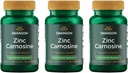 Swanson Zinc Carnosine (PepZin GI) - Supplément naturel favorisant la santé gastrique et le soutien digestif - soutient l'équilibre microbien dans l'estomac - (60 capsules) (3 pack)