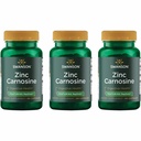 Swanson Zinc Carnosine (PepZin GI) - Supplément naturel favorisant la santé gastrique et le soutien digestif - soutient l'équilibre microbien dans l'estomac - (60 capsules) (3 pack)