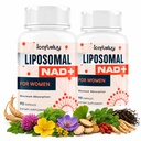 2000MG NAD+ Supplément pour les femmes, NMN Alternative avec Ashwagandha, Berberine HCL, Ginkgo Biloba & Black Cohosh, Female Liposomal NAD+ - pour la ménopause, focus, énergie et métabolisme, 180 capsules