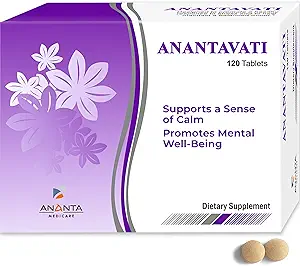 Supplément sommeil Anantavati – Bacopa extra-fort pour le soulagement du stress et le sommeil profond – 120 comprimés végétariens