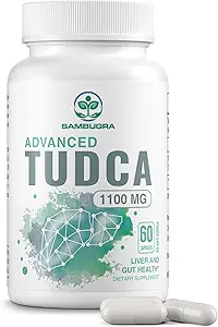 TUDCA 1100mg for Liver Cleanse Detox and Repair, 3rd Party Tested Advanced TUDCA Supplements, Ultra Strength Bile Salt TUDCA Liver Supplement, 180 Capsules (Pack of 3)