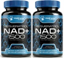 Supplément NAD WELLNESS LABSRX, 1500mg - NAD liposomique+ Supplément avec Resveratrol, NAD Plus Boosting - Soutien Santé cellulaire, Stamine et Vieillissement en santé - Capsules Ultra Strength, USA Fabriqué - 2 Pack