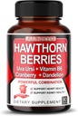 7 en 1 Ultra Hawthorn Berry avec Uva Ursi Dandelion Cranberry Apple Cider Vinegar - Heart, Kinney Health Support