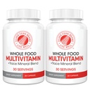 Argent Fern aliments entiers quotidien multivitamine avec / Trace Mineral Blend supplément - 2 bouteilles - 60 Vegicaps Chaque - 60 jours d'approvisionnement - naturel, non-OGM, végétalien, multivitamine pour les hommes et les femmes - Zéro synthétique
