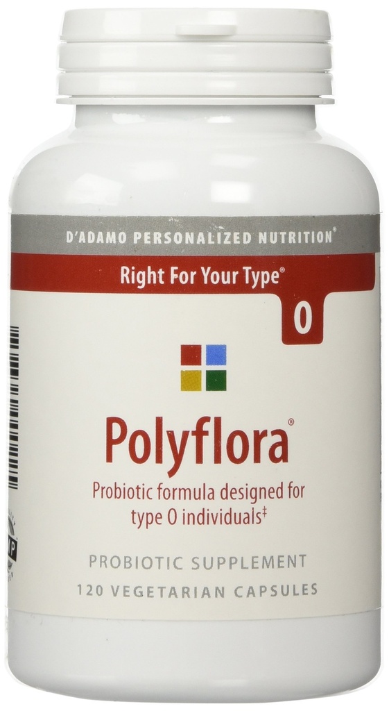 D'Adamo Nutrition personnalisée Polyflora O, 120 Compte