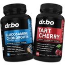 Glucosamine Chondritine MSM Turmeric & Tart Cherry - Supplément de santé articulaire Bone à genou et articulations, Purge Uric Acid Nettoyer les pilules antioxydantes - Pilules de soutien articulaires et capsules d'extrait de cerise