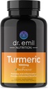 DR. EMIL NUTRIITION Curcumine curcuma avec supplément de poivre noir - Capsules curcuma avec BioPerine pour l'absorption facile - Supplément curcuma 1000mg, 60 Capsules