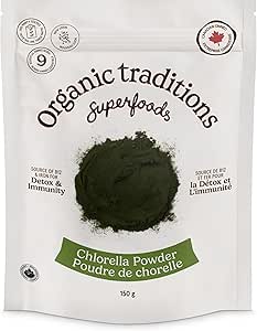 Traditions organiques Poudre biologique, Chlorella, 5.3 Ounce selon les traditions biologiques