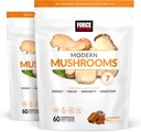 Facteur de force Champignons modernes Soft Chews, Supplément de Champignons avec Lions Mane, Turkey Tail, & Cordyceps pour soutenir l'énergie, l'immunité, et la digestion, rouleau de cannelle, 120 Chews doux, 2-Pack
