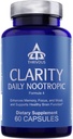 Clarity Thrivous Daily Nootropic – Soutien cognitif et formule d'humeur avec Bacopa (Synapsa®), L-Theanine, Rhodiola Rosea, Complexe Vitamine B et Picolinate de zinc – 60 Capsules Vegan