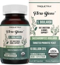 Organic Saccharomyces Boulardii - 10 Billion CFU - Clinically Validated CNCM I-1079 Probiotic Strain - Gut, Digestion & Healthy Bowel Support - First Organic Form of S. Boulardii Probiotic - 60 Count