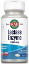 KAL Enzyme de la lactase 250 mg, Soutien à la digestion saine pour l'intolérance au lactose, ActivGels liquides fabriqués sans soja, 250 unités de FAC, 30 portions, 60 SoftGels