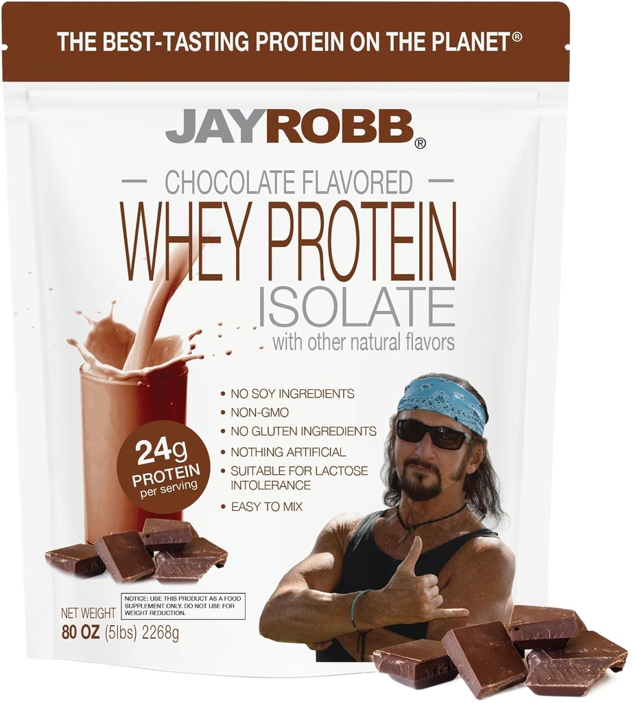 JAYROBB Whey Protein (5 Pound, Chocolate)