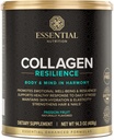 Nutrition essentielle Résilience au collagène - Poudre de peptides de collagène hydrolysée avec acide hyaluronique, silicone, amino-acides et extrait de fleur de passion - Fruit de la passion - 14,3 oz (30 portions)