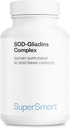 Supersmart SOD-Gliadins Complex 500mg par jour (haute puissance) - Superoxyde Dismutase Supplément - Melon Extract Concentrate & Antioxydant