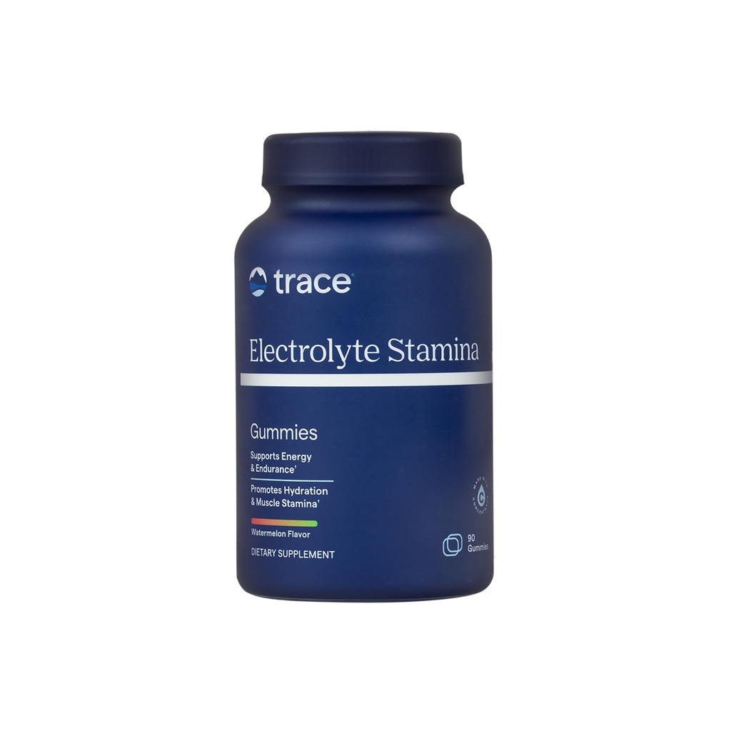 Trace Minerals Electrolyte Stamina Gummies - Supplément électrolyte pratique qui soutient l'hydratation - supporte l'énergie optimale - Muscle Stamina - Vegan - Pastèque - 90 Compte (30 portions)