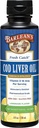 Barlean's Cod Liver Complement Liquid Oil, Omega 3 Fish Oil avec 900mg EPA et DHA Plus Vitamine D, Suppléments pour le soutien de la santé articulaire, du cerveau et du coeur, Lemonade Flavor, 8 oz