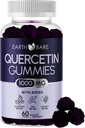 Gummies Quercetin avec Elderberry, Zinc & Vitamine C – Supplément de soutien immunitaire – Antioxydant et bien-être saisonnier – Vegan, non-OGM, saveur naturelle de baies – 60 Gummies