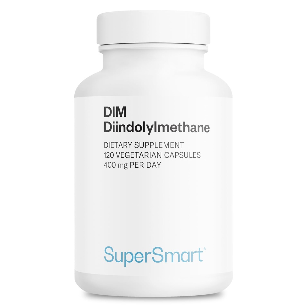 Supersmart - Supplément DIM 400mg par jour (Diindolylméthane) - Équilibre naturel pour les hommes et les femmes