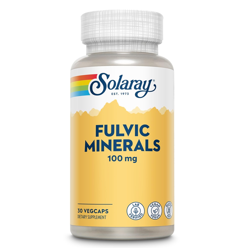 Solaray Fulvic Minéraux 100 mg de l'Himalayan Shilajit
