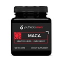 La Maca pour Homme de Youtheory - Supplément pour Homme de Maca Vegan - Soutient l'énergie, l'endurance et l'endurance* - Sans produits laitiers, sans soja et sans gluten - 120 capsules végétales