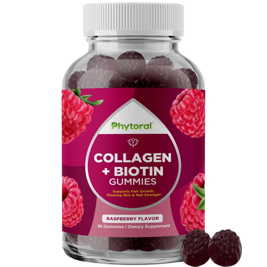 Peptides de collagène hydrolysés pour les femmes avec biotine - Vitamines pour les cheveux, la peau et les ongles pour l'élasticité, la vitalité et l'hydratation - Biotine et collagène d'origine naturelle pour les femmes - 90 Compte