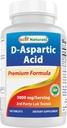 Meilleurs naturels D Acide aspartique (ADA) 3000mg par portion - Sans OGM et sans gluten - 180 comprimés