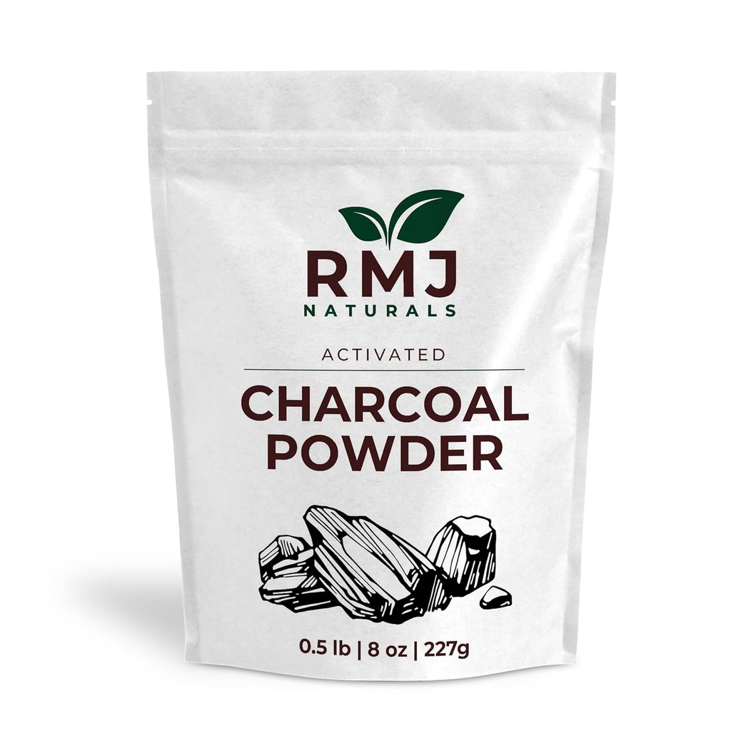 Poudre de charbon 8 oz 227 Grams Poudre de charbon de qualité alimentaire pour la peauPowder Face Pack
