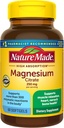 Nature Made Magnésium Citrate 250 mg par portion, suppléments de magnésium pour les hommes et les femmes, soutient les muscles, nerf, os et coeur, 60 Softgels, 30 jours d'approvisionnement