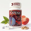 Platexie avec 3000 FU Nattokinase NSP-2-90 Capsules véganes - Peut soutenir la circulation sanguine - Non-OGM et Kosher - 1 Capsule/Jour, 3-Mois