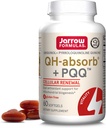 Formules de Jarrow QH-Absorb + PQQ - 60 Softgels - Supporte la biogenèse mitochondriale, la production d'énergie et la santé cardiovasculaire - jusqu'à 60 portions