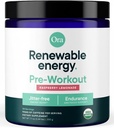 Ora bio poudre de pré-entraînement naturel - Lemonade de framboise Saveur- Fournit Jitter Sans énergie, Focus, Hydratation, & Endurance - végétalien, certifié biologique, soja, laiterie, et sans gluten, 20 portions