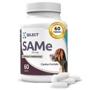 K9 Sélectionner SAM-e pour les chiens: 225mg, 60 comprimés S-Adenosyl-L-Méthionine Supplément hépatique actif - Nutrition cognitive et articulaire pour les chiens moyens et grands - Supplément nutritionnel pour le même foie de chien