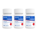 MAJOR Ferosul - Sulfate ferreux 325mg Comprimés avec 65mg de fer élémentaire - Supplément en fer pour les femmes, les hommes - Rouge - 100 Comprimés (3 Pack)