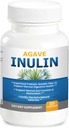 Agave Inulin Capsules Soutien digestif Fibre soluble Inuline prébiotique Agave 120 Ct.