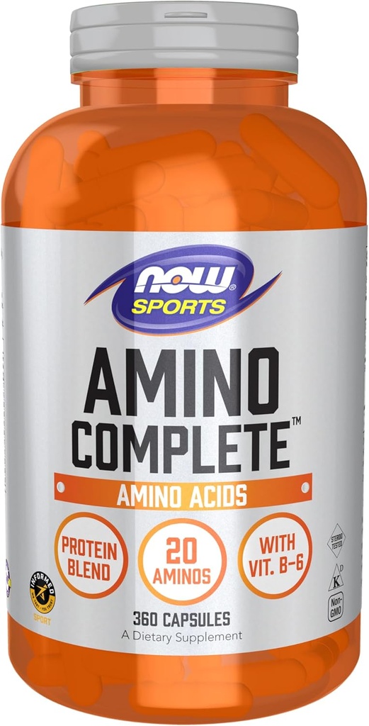 MAINTENANT Foods Sports, Amino Complet, 360 capsules de légumes
